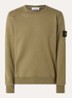 S0051 sweater met logo - Mosgroen