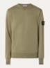 S0051 sweater met logo - Legergroen