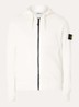 S0051 sweatvest met capuchon en logo - Wit