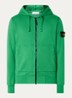 S0051 sweatvest met capuchon en logo - Groen