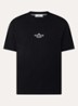 S0091 Archivio T-shirt met logo- en backprint - Zwart