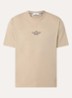 S0091 Archivio T-shirt met logo- en backprint - Beige