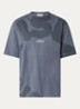 S0365 T-shirt met logo- en backprint - Donkerblauw