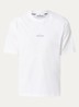 S0374 T-shirt met logo- en backprint - Wit