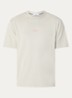 S0374 T-shirt met logo- en backprint - Khaki