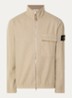 S0451 overshirt in wolblend met borstzak - Beige