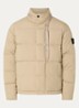 S0462 jack met donsvulling en steekzakken - Beige