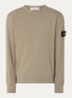 S0472 sweater met logo - Legergroen