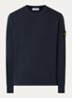 S0472 sweater met logo - Donkerblauw