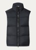 S0483 gewatteerde bodywarmer met donsvulling - Zwart