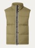 S0483 gewatteerde bodywarmer met donsvulling - Legergroen