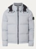 S0483 puffer jacket met donsvulling en afneembare capuchon - Grijs