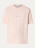 S0534 T-shirt met logo- en backprint - Lichtroze