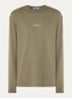 S0535 longsleeve met logoprint - Lindegroen