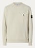 S0A20 sweater met logo en borstzak - Zand