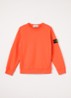 S0A20 sweater met logo - Oranjerood