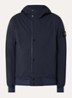 S0A22 jack met capuchon en logo - Donkerblauw