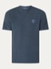 S0F11 T-shirt met logoborduring - Indigo