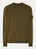 S0F53 sweater met logo - Bronsgroen