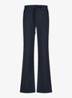 Abigail mid waist flared fit joggingbroek van travelstof - Blauw