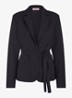 Elin blazer met strikceintuur - Turquoise