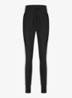 High waist tapered fit pantalon met steekzakken - Zwart