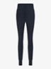High waist tapered fit pantalon met steekzakken - Donkerblauw