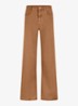 High waist wide leg jeans met steekzakken - Camel