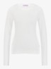 Lana fijngebreide pullover met ronde hals - Gebroken wit
