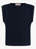 Leona mouwloze top met plooien - Blauw