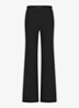 Lexie high waist wide fit broek met steekzakken - Zwart