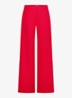 Luz mid waist wide fit pantalon met steekzakken - Rood