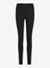 Margot high waist skinny fit broek met steekzakken - Zwart