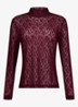 Reagan top van kant - Aubergine