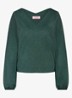 Sweater met V-hals en lurex - Groen