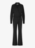 Wide fit jumpsuit met strikceintuur - Zwart