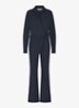 Wide fit jumpsuit met strikceintuur - Blauw