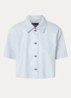 Eveline blouse van schapenleer - Blauw