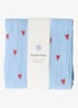 Light Blue Hearts 100% katoen | 70 x 70 cm - Lichtblauw