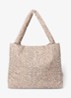 Schoudertas met print - Beige