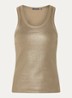 Tanktop met metallic finish - Bruin