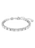 Matrix armband met kristal M - Zilver