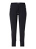 Tapered fit track pants met drawstring - null