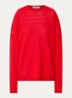 Basel oversized fijngebreide trui met ronde hals - Rood