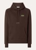 Catna hoodie met logo en kangoeroezak - Donkerbruin
