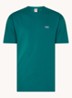 Catna T-shirt met logo- en backprint - Zeegroen