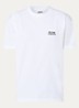 Catna T-shirt met logo- en backprint - Wit