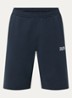 Emblem wide fit korte joggingbroek met logo - Donkerblauw