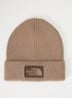 The Logo Box grofgebreide muts - Beige