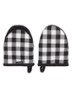 Gingham ovenwant set van 2 - Zwart